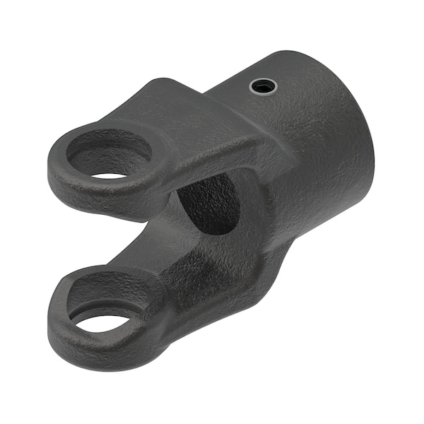Round Bore Implement Yoke (w/ Keyway & Set Screw) 3" x3" x5"